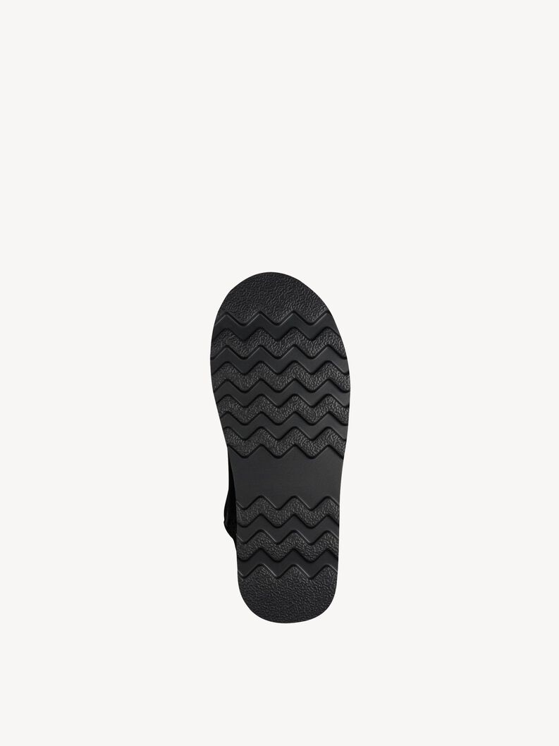 Lederstiefelette - schwarz Warmfutter, BLACK, hi-res
