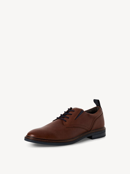 Derbie en cuir - marron, COGNAC COMB, hi-res