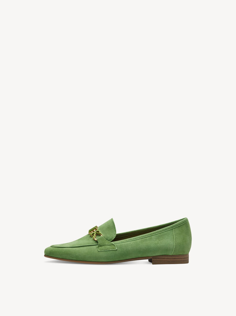 Lederslipper - grün, APPLE, hi-res