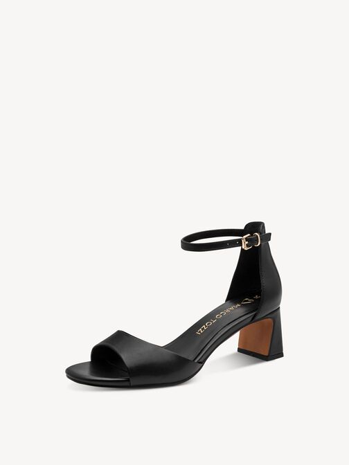 Heeled sandal - black, BLACK, hi-res