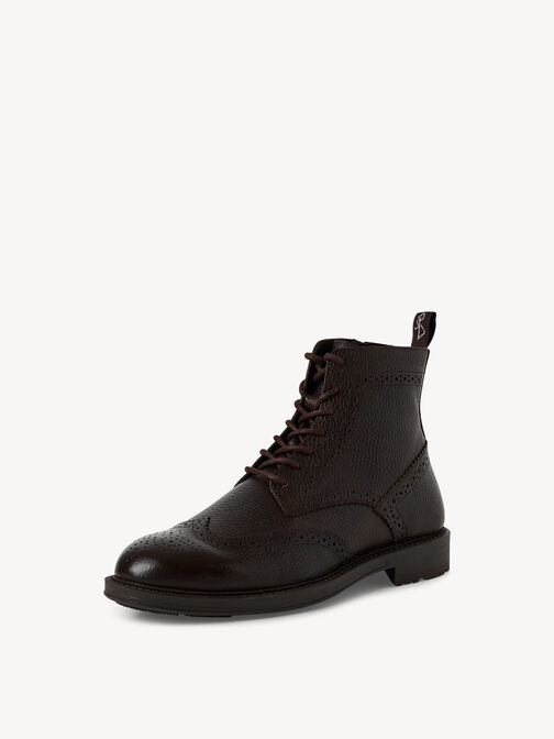 Bottine en cuir - marron, MOCCA, hi-res