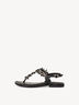 Leather Sandal - black, BLACK COMB, hi-res