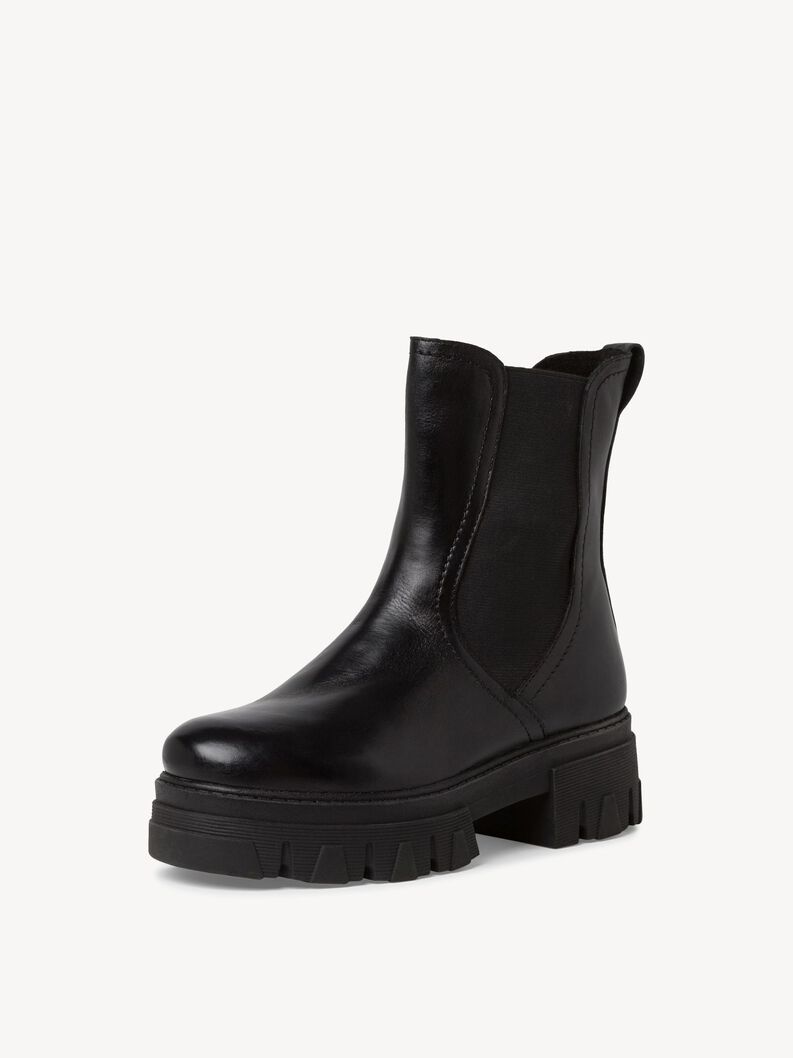 Leather Chelsea boot - black, BLACK, hi-res