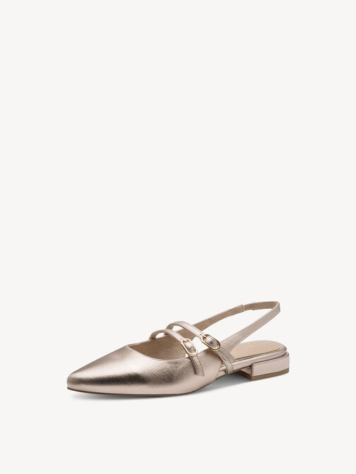 Klapki sling - metaliczny, PLATINUM, hi-res