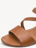 Ledersandalette - braun, COGNAC, hi-res