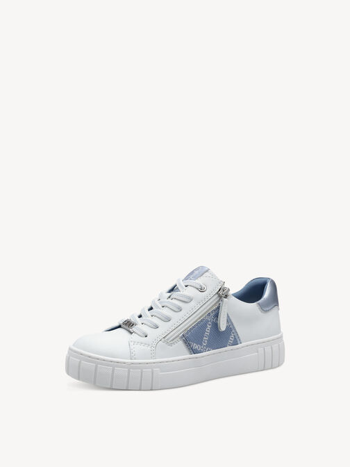 Sneaker - weiß, WHITE/LT.BLUE, hi-res