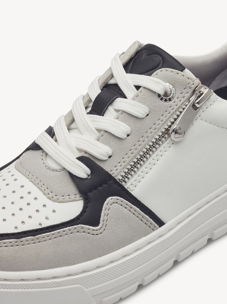 Sneaker - wei&szlig;, WHITE/BLACK, hi-res