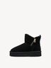 Lederstiefelette - schwarz Warmfutter, BLACK, hi-res