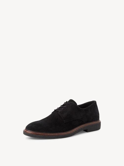 Lederhalbschuh - schwarz, BLACK, hi-res