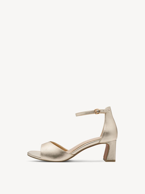 Sandale &agrave; talon, or, hi-res