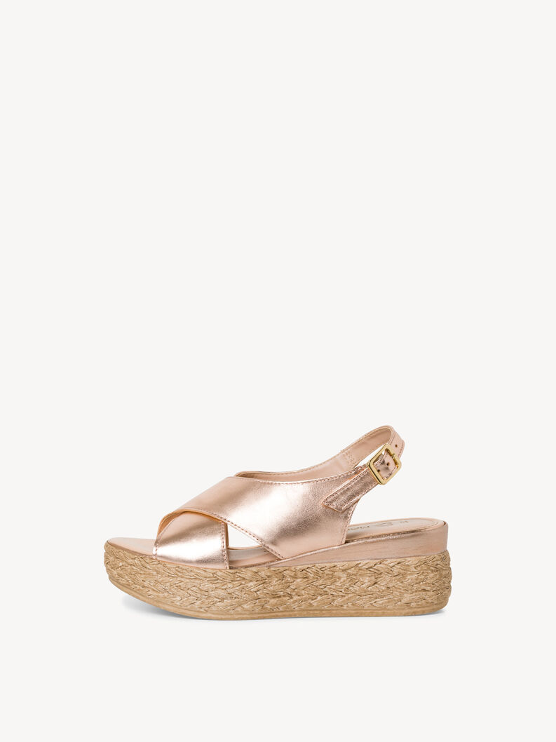 Ledersandale - rosa, ROSE METALLIC, hi-res
