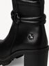 Lederstiefelette - schwarz, BLACK, hi-res