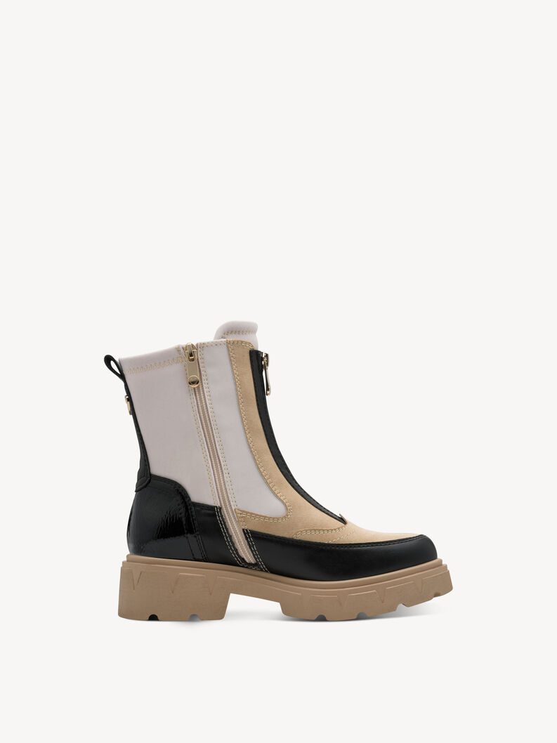 Stiefelette - beige, CREAM/BLACK, hi-res
