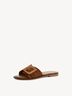 Lederpantolette - braun, COGNAC COMB, hi-res