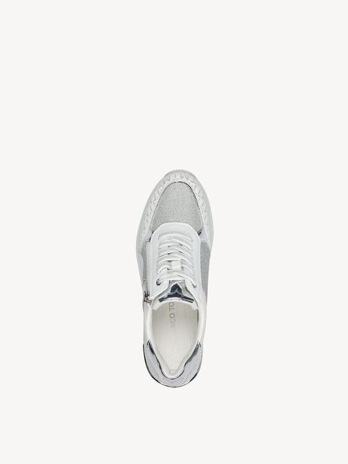 Sneaker - weiß, WHITE/SILVER, hi-res