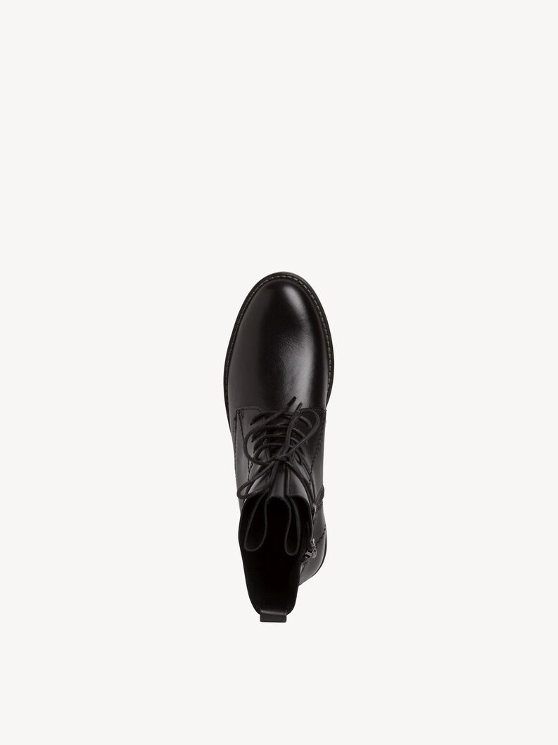 Lederstiefelette - schwarz, BLACK, hi-res