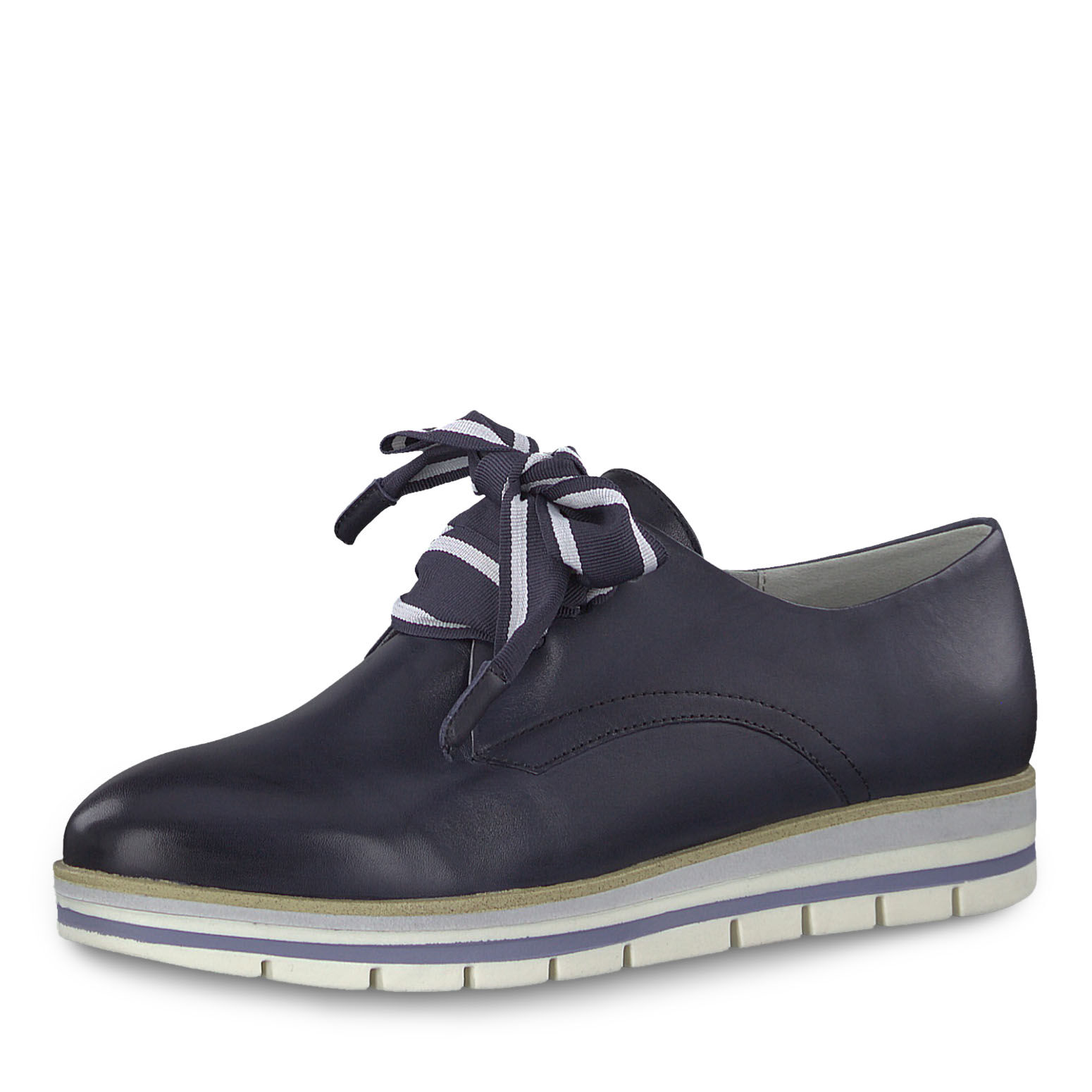 Halbschuhe für Damen online kaufen Marco Tozzi Neu Marco Tozzi SilberGrau Oxfords Schuhe Damen Auf Verkauf