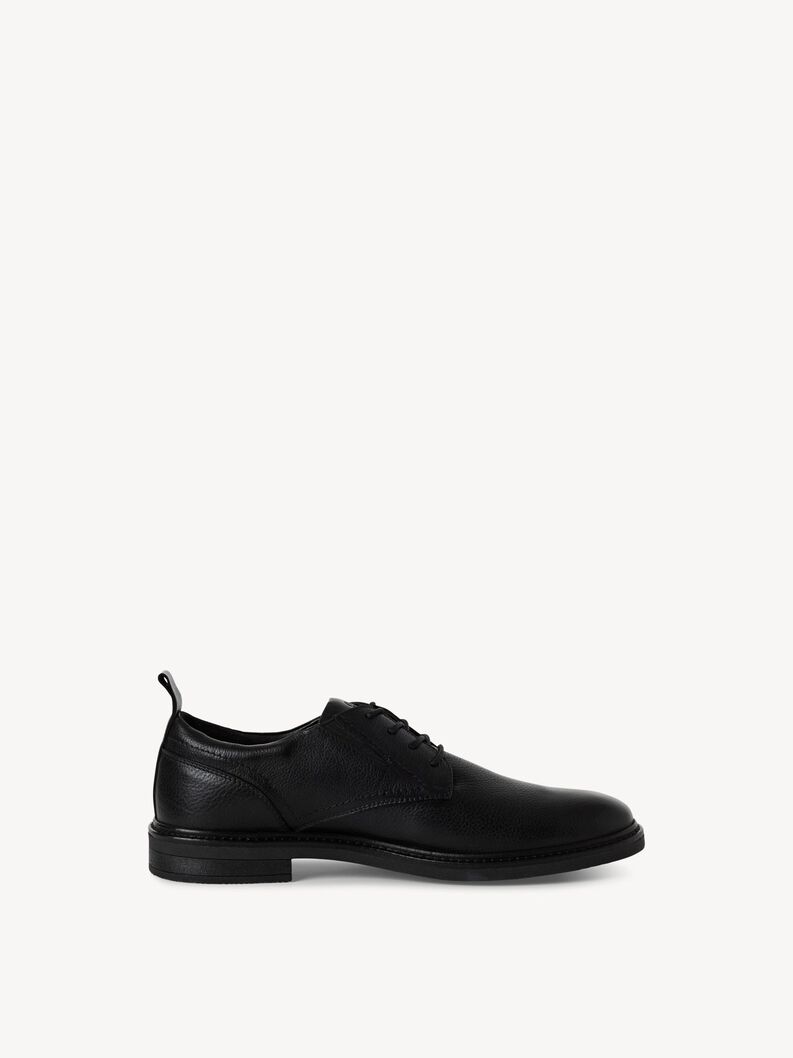 Lederhalbschuh - schwarz, BLACK, hi-res