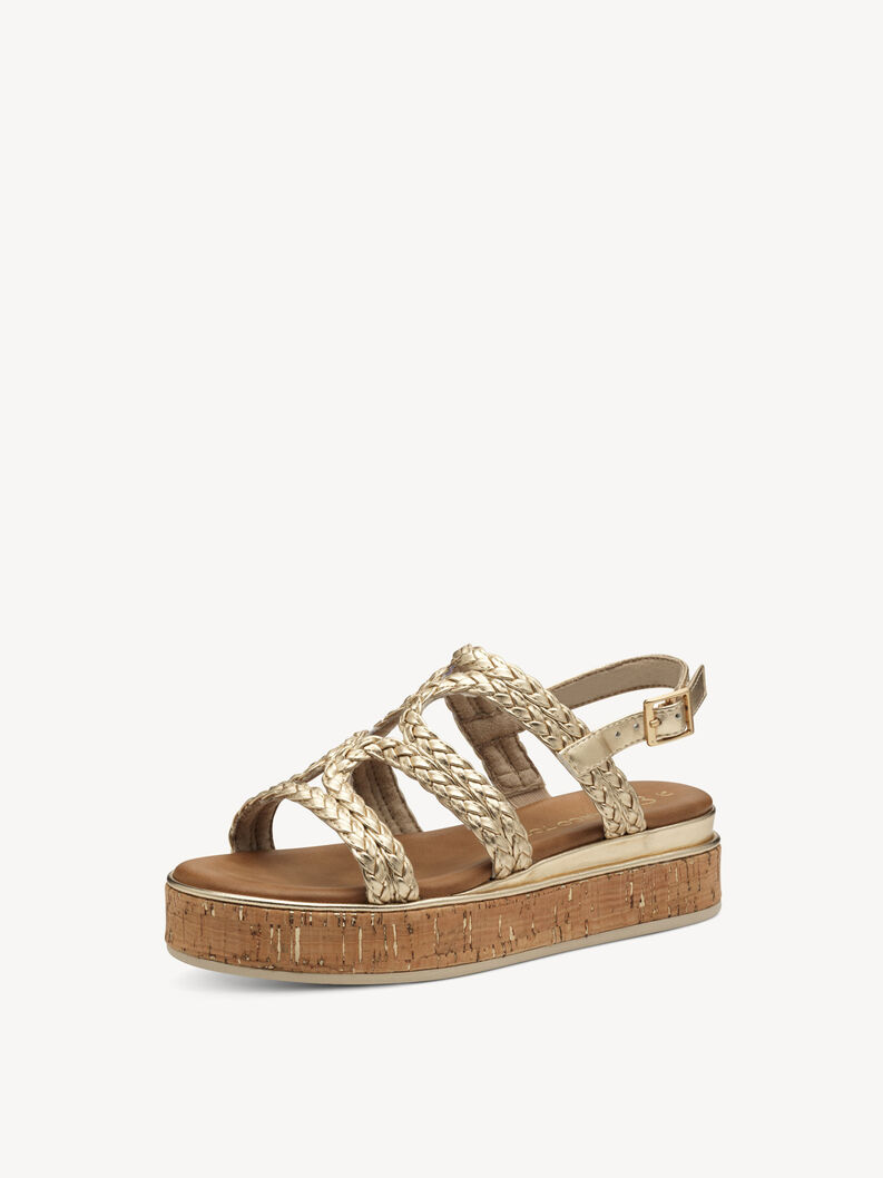 Sandal - gold, gold, hi-res