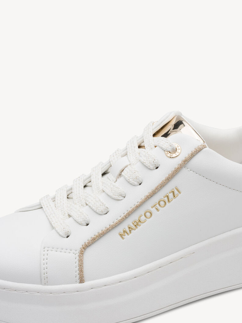 Sneaker - wei&szlig;, WHITE/GOLD, hi-res