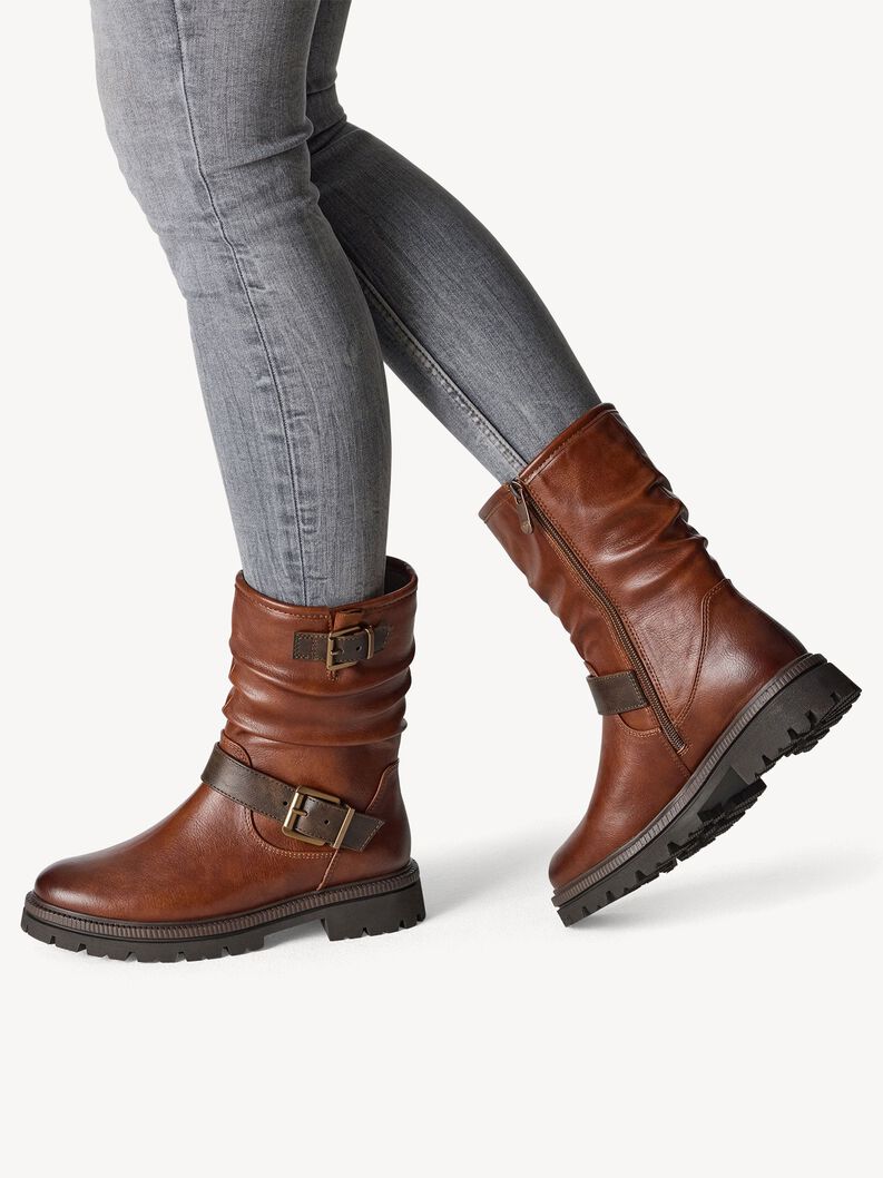 Stiefelette - braun, COGNAC COMB, hi-res