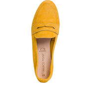 Lederslipper - gelb, YELLOW, hi-res