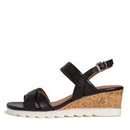 Heeled sandal - black, BLACK, hi-res