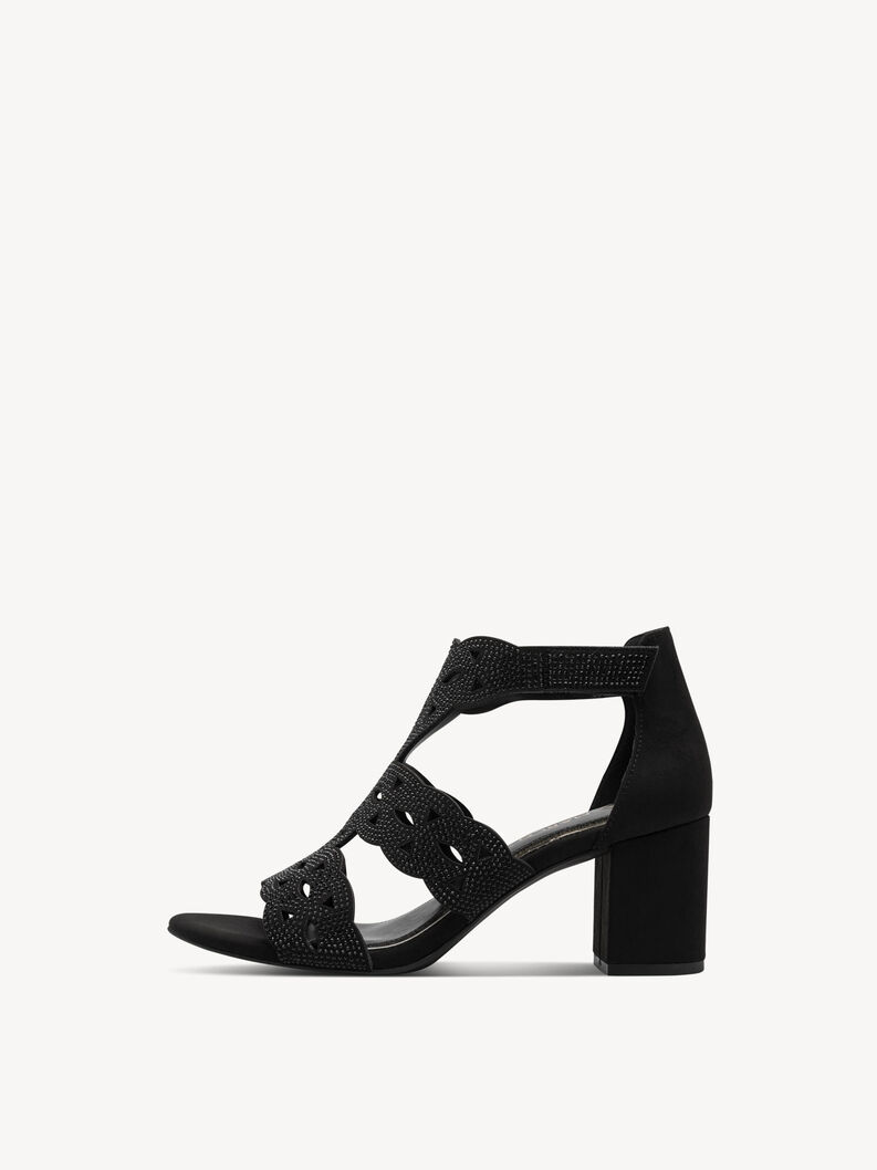 Sandalette - schwarz, BLACK, hi-res