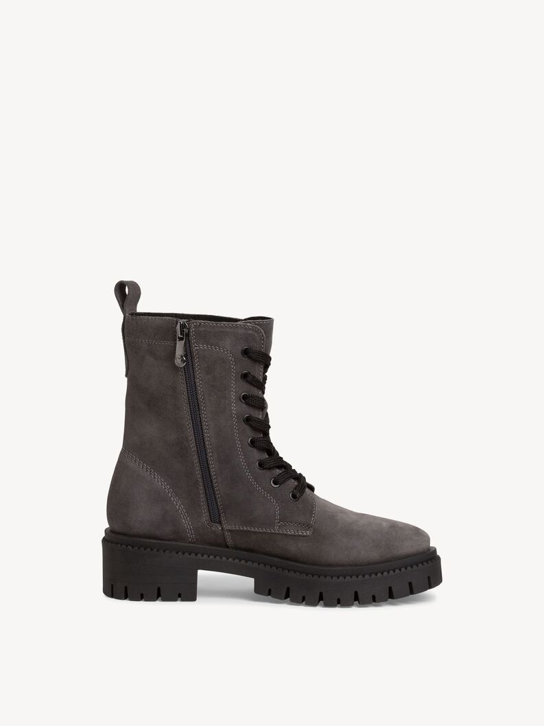 Lederstiefelette - grau, ANTHRACITE, hi-res