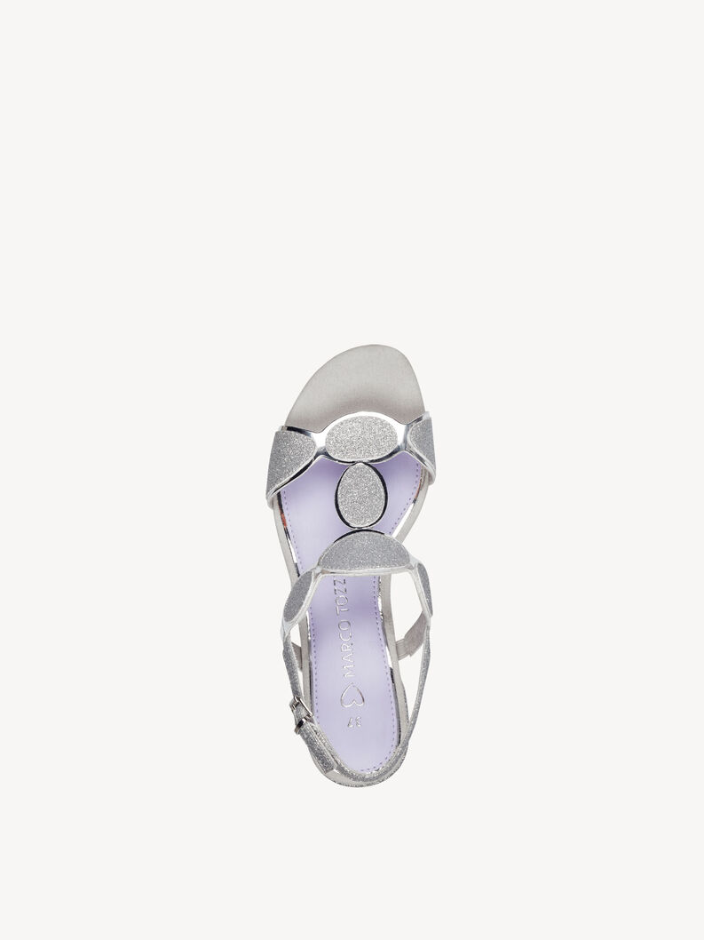 Sandale - metallic, SILVER, hi-res