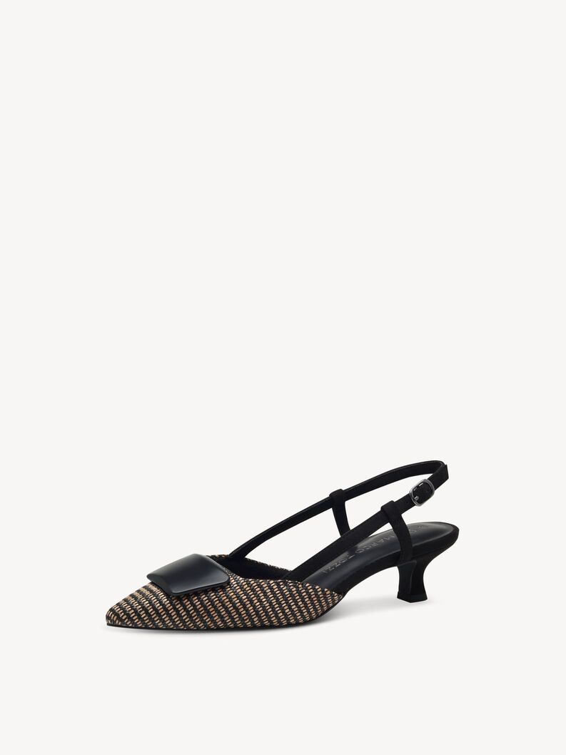 Slingpumps - schwarz, BLACK COMB, hi-res