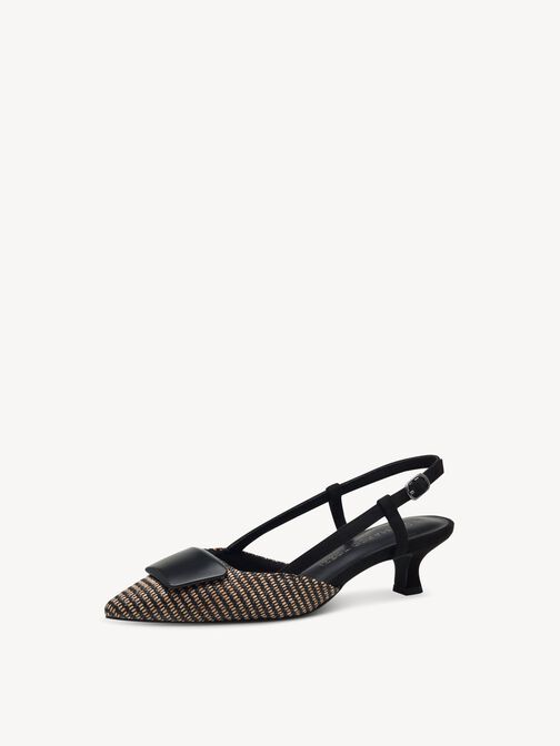 Slingpumps - schwarz, BLACK COMB, hi-res