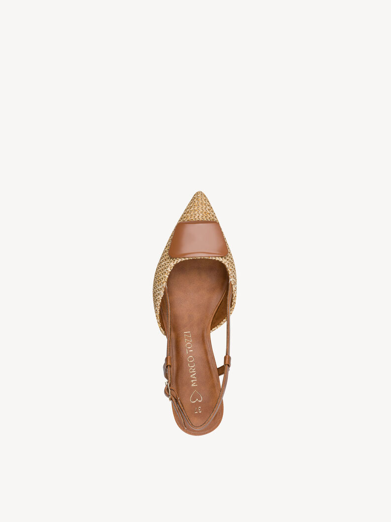 Slingpumps - braun, COGNAC COMB, hi-res