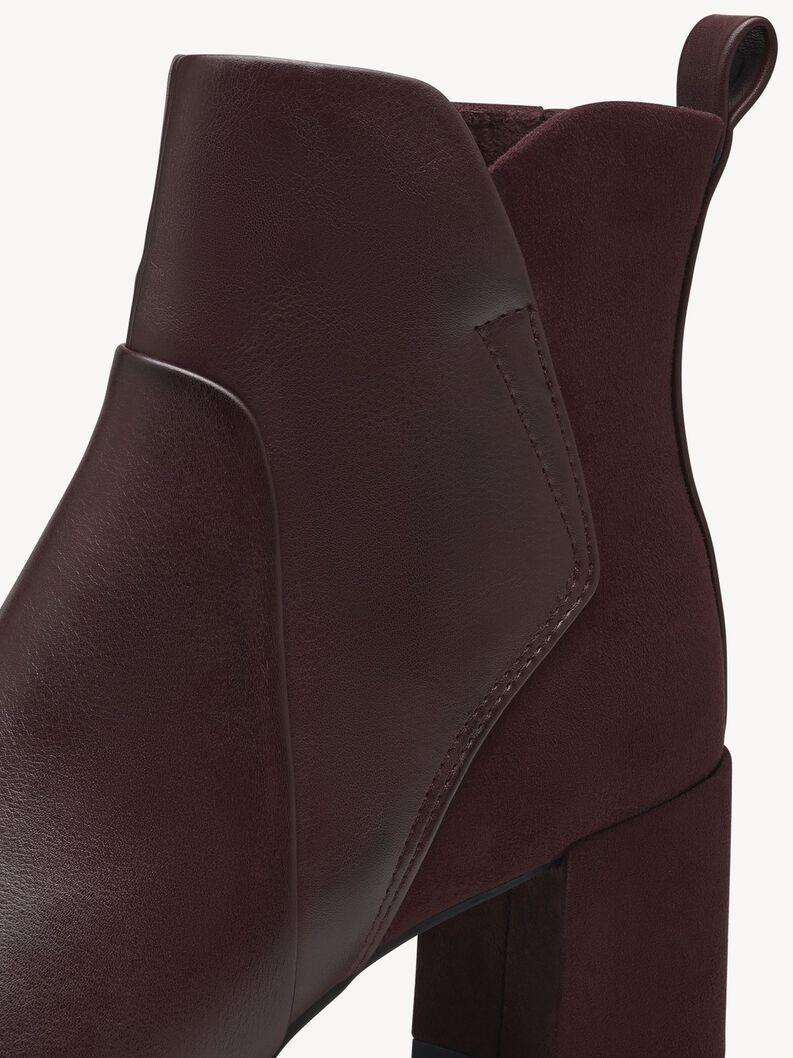 Stiefelette - rot, BORDEAUX COMB, hi-res