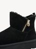 Lederstiefelette - schwarz Warmfutter, BLACK, hi-res