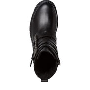 Leather Bootie - black, BLACK ANTIC, hi-res