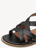 Ledersandale - schwarz, BLACK, hi-res