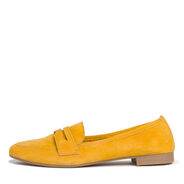 Lederslipper - gelb, YELLOW, hi-res