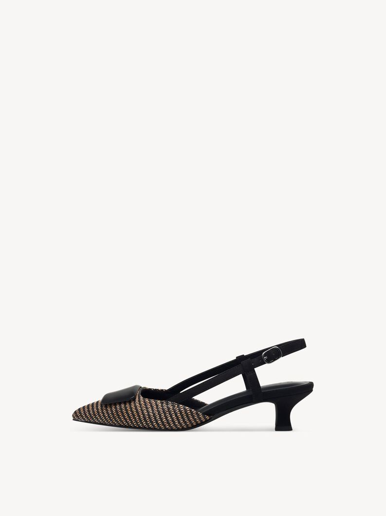 Slingpumps - schwarz, BLACK COMB, hi-res