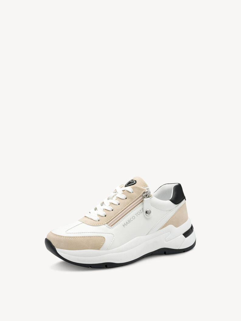 Sneaker - white, WHITE/BLACK, hi-res