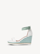 Sandalette - weiß, WHITE/SAGE, hi-res