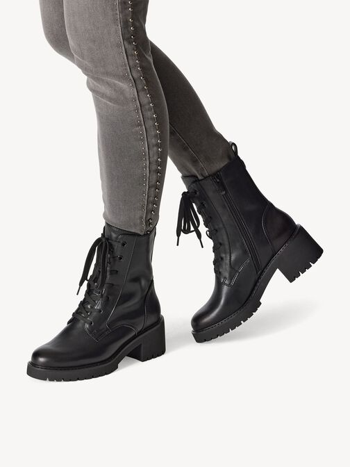 Stiefelette - schwarz Warmfutter, BLACK, hi-res