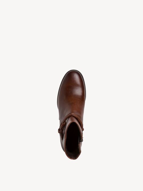 Lederstiefelette - braun, CHESTNUT, hi-res