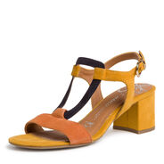 Heeled sandal - yellow, SAFFRON COMB, hi-res