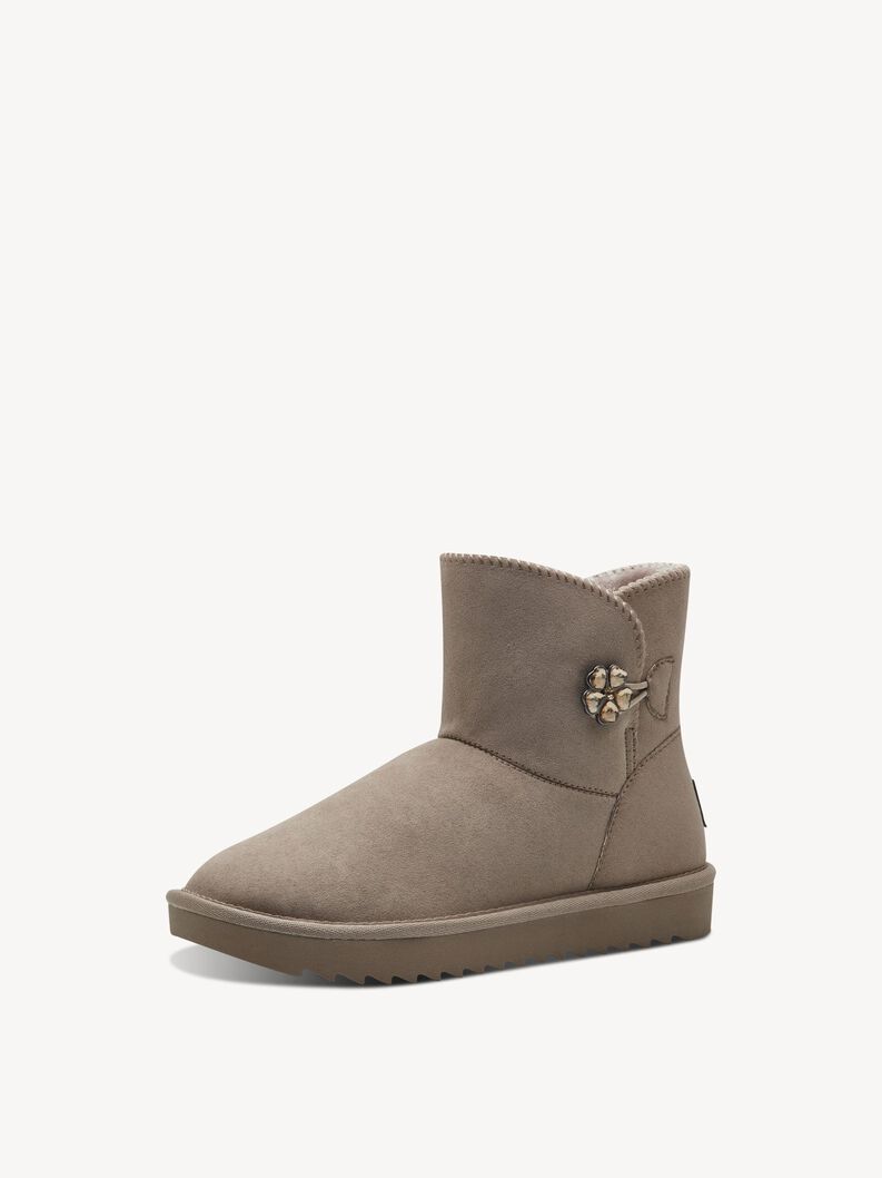Stiefelette - beige Warmfutter, TAUPE, hi-res