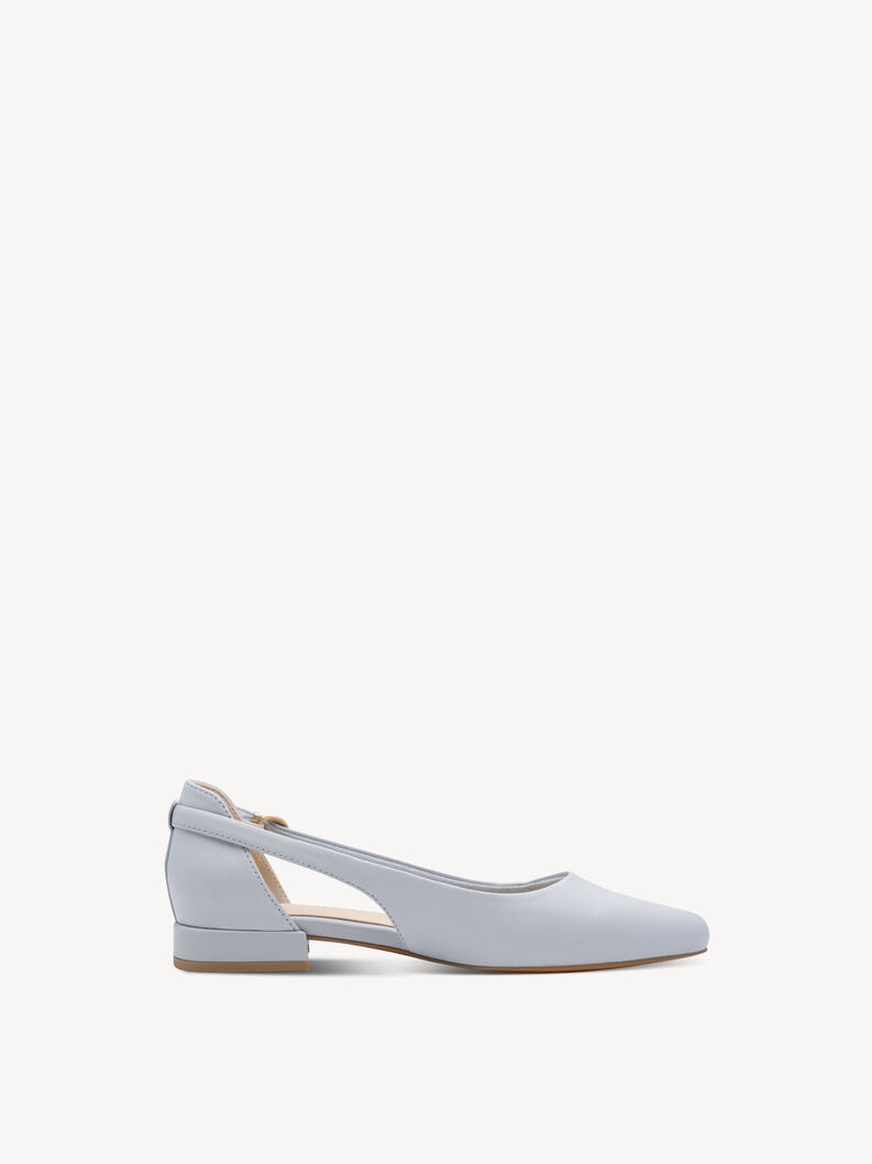 Lederballerina - blau, LT.BLUE, hi-res