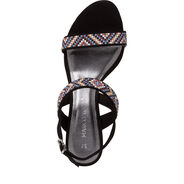 Heeled sandal - black, BLACK COMB, hi-res