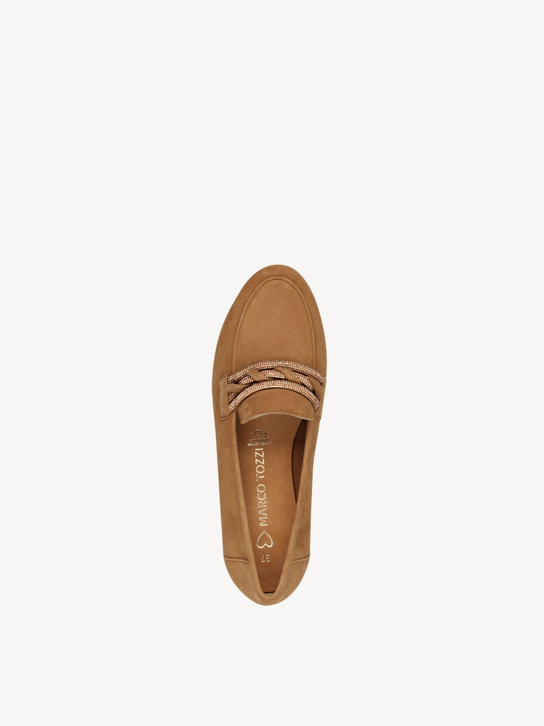Slipper en cuir - beige, BISCUIT, hi-res