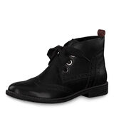 Leather Bootie - black, BLACK ANTIC, hi-res
