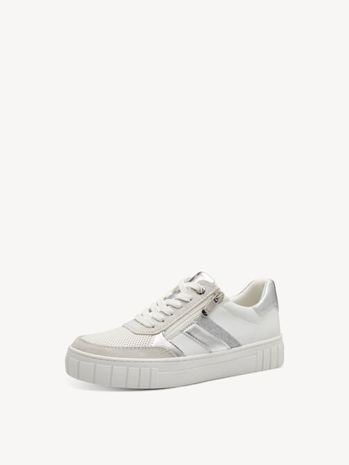 Sneaker - weiß, WHITE/SILVER, hi-res